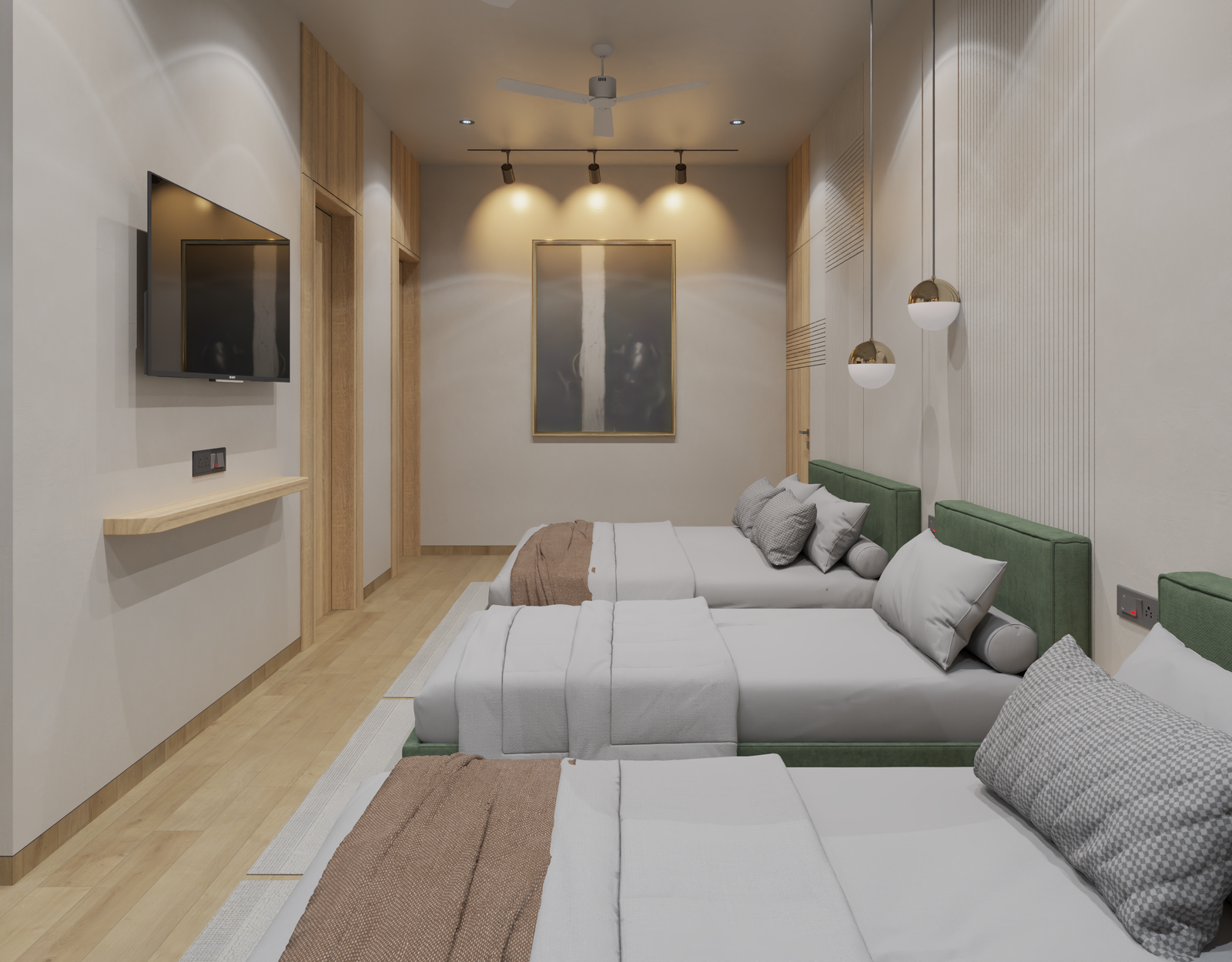 Warm minimalism: clean spaces softened with natural materials